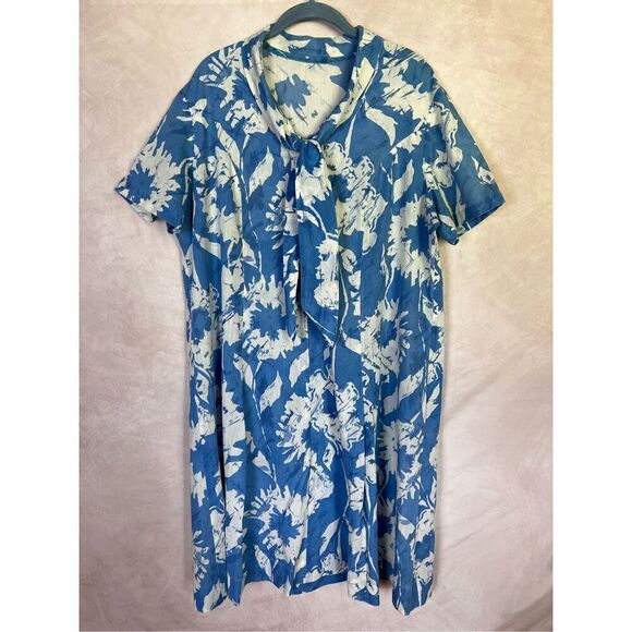 Vintage Plus Size 1970s Dress Housecoat - Picture 1 of 8
